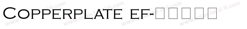 Copperplate ef字体转换